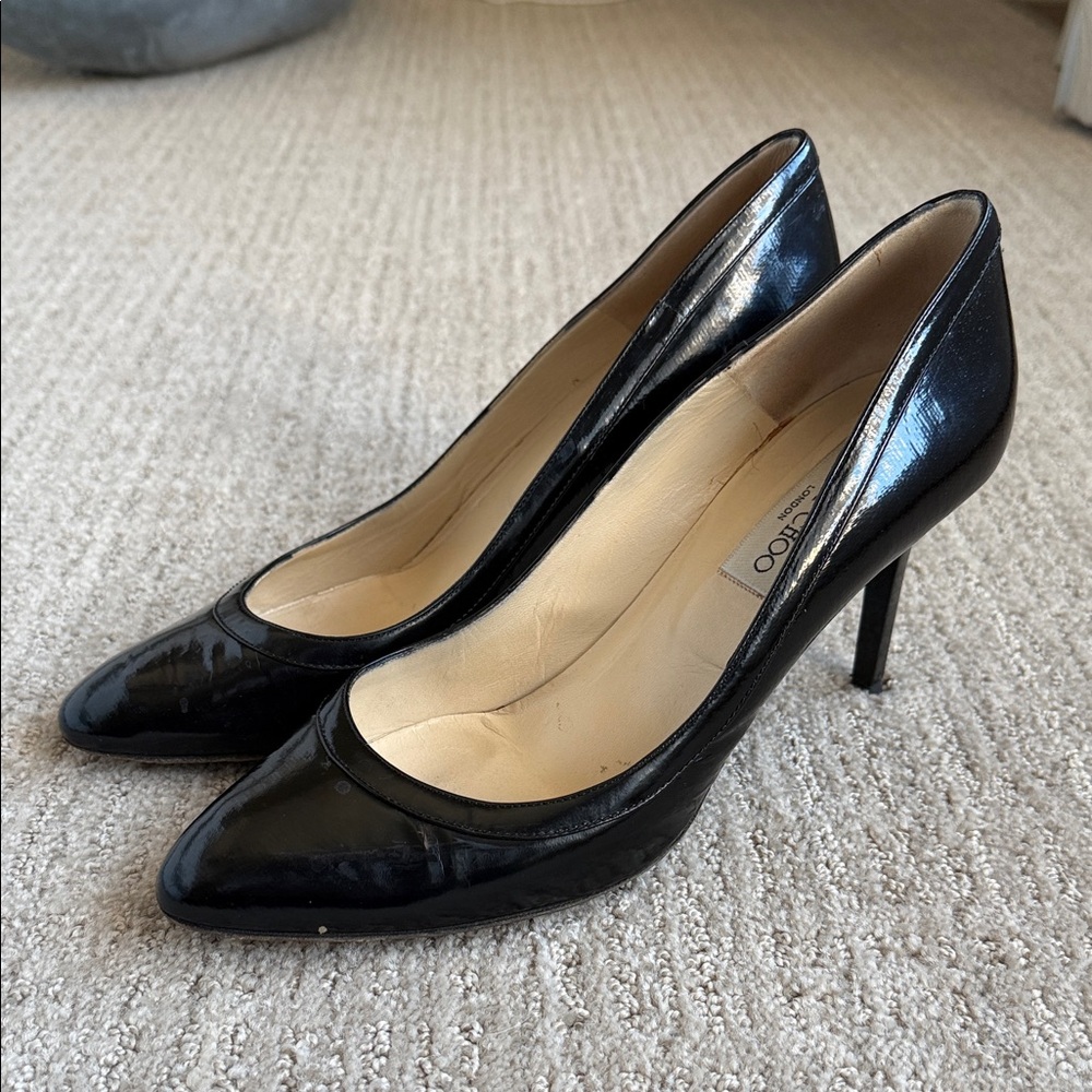 Jimmy Choo Shiny Black Heels